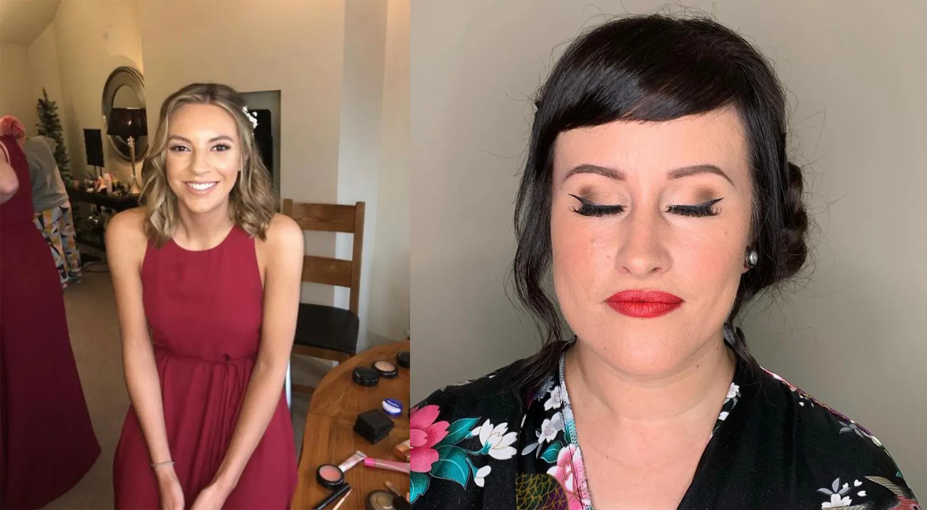 womans makeup